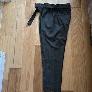 Wool fine houndstooth print pants Brunello Cucinelli